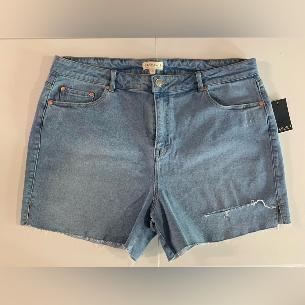 Eloquii Denim Shorts